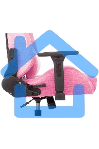 Кресло игровое Knight N1 Fabric розовый Velvet 36 с подголов. крестовина металл