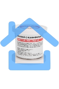 Припой с канифолью ПОС-61, 100г, Ø1мм, (олово 61%, свинец 39%), катушка Rexant