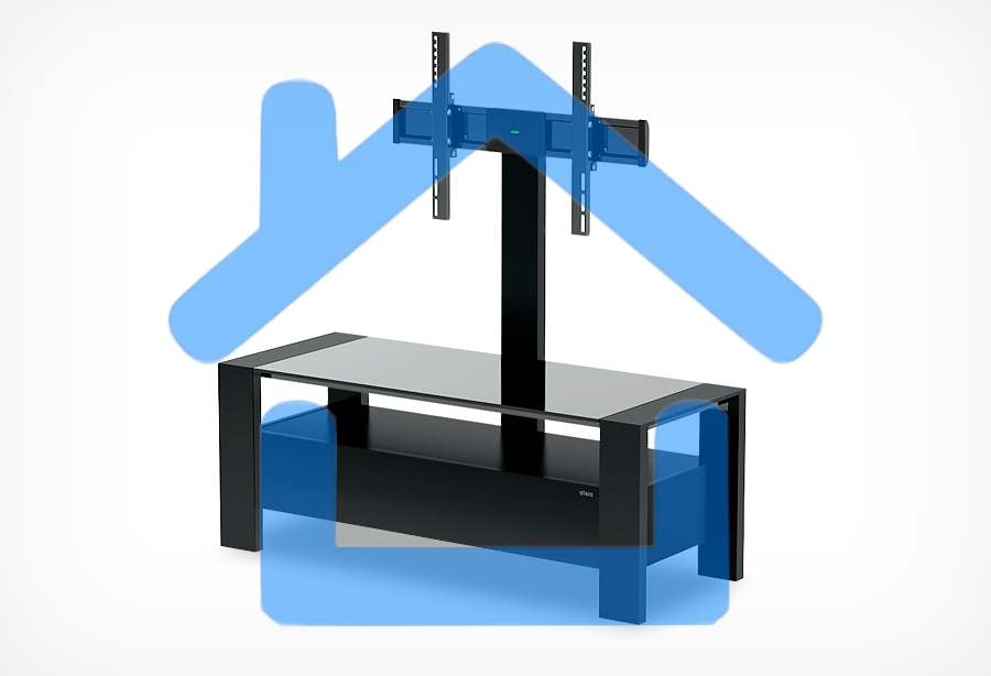 Стол Holder TV-34110 черныймат.+черный ст.