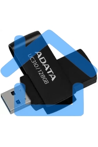Флешка USB ADATA UC310 (UC310-128G-RBK), 128 Gb, USB 3.2 Gen 1, R/W 100/30, черный
