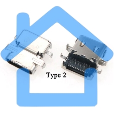 Разъем USB TYPE-C для ноутбука Lenovo ThinkPad E480 E485 E580 E585 R480 E590 VER-2