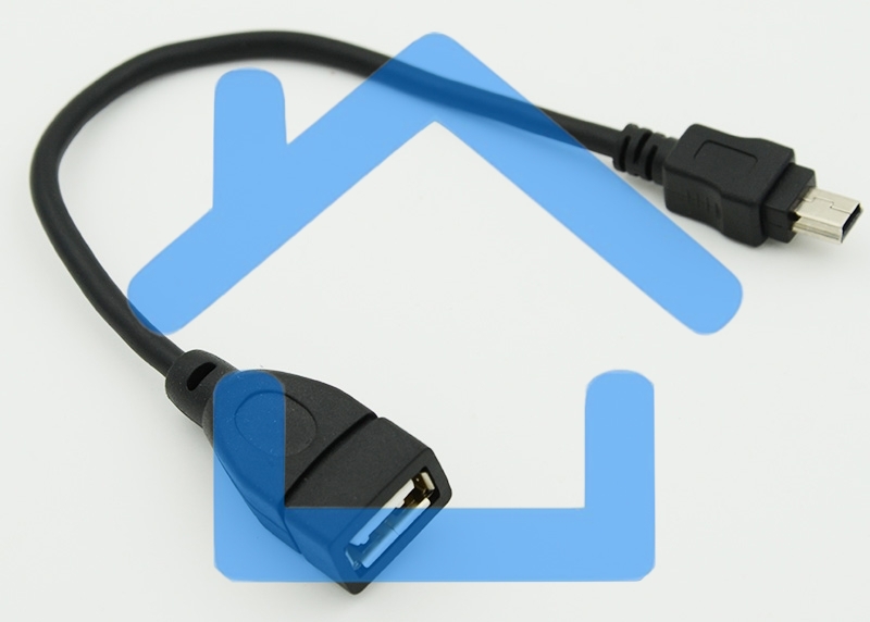 Кабель USB Behpex OTG USB(f)/miniUSB (0.2м)