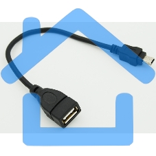 Кабель USB Behpex OTG USB(f)/miniUSB (0.2м)