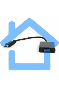 Переходник HDMI-VGA Cablexpert A-HDMI-VGA-04, 19M/15F, провод 15см