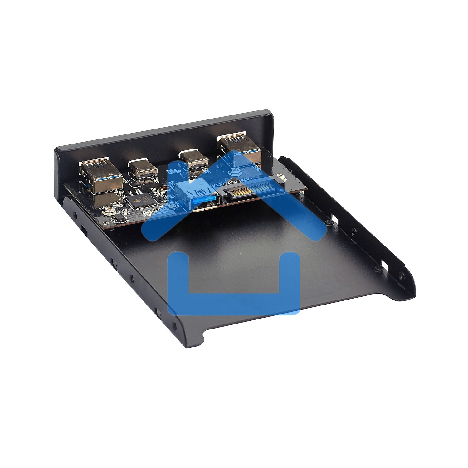 Планка USB на переднюю панель ExeGate U3H-619, 3,5