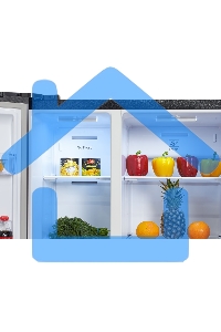 Холодильник Hyundai CS5003F черная сталь двухкамерный Side by Side 331/165л морозилка сбоку