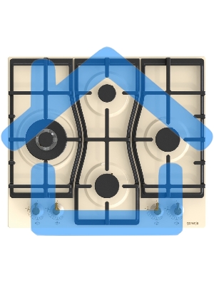 Газовая варочная панель Gorenje GW6D42CLI Слоновая кость