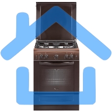 Плита газовая Gefest ПГ 6100-01 0301 коричневый, конфорок 4 шт, духовка 52 л, 60 см x 85 см x 60 см