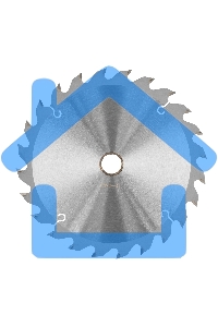 Пильный диск по дереву ф160 х 20 мм, 24 зуба + кольцо 20/16м Gross