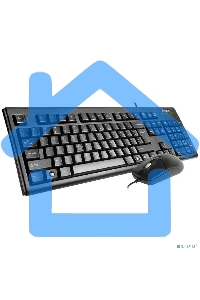 Комплект клавиатура + мышь A4 KRS-8372 клав:черный мышь:черный USB