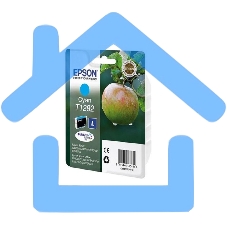 Картридж струйный Epson T1292 (C13T12924012/C13T12924011/C13T12924010) голубой (7 мл) для SX420/425/525WD/B42WD/BX320FW/BX625WFD