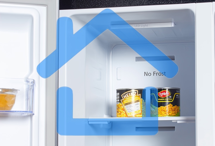 Холодильник Hyundai CS5003F черная сталь двухкамерный Side by Side 331/165л морозилка сбоку