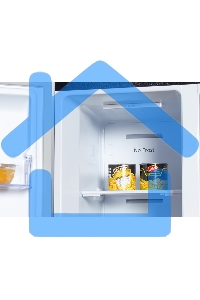 Холодильник Hyundai CS5003F черная сталь двухкамерный Side by Side 331/165л морозилка сбоку