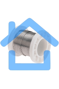 Припой с канифолью ПОС-61, 100г, Ø1мм, (олово 61%, свинец 39%), катушка Rexant