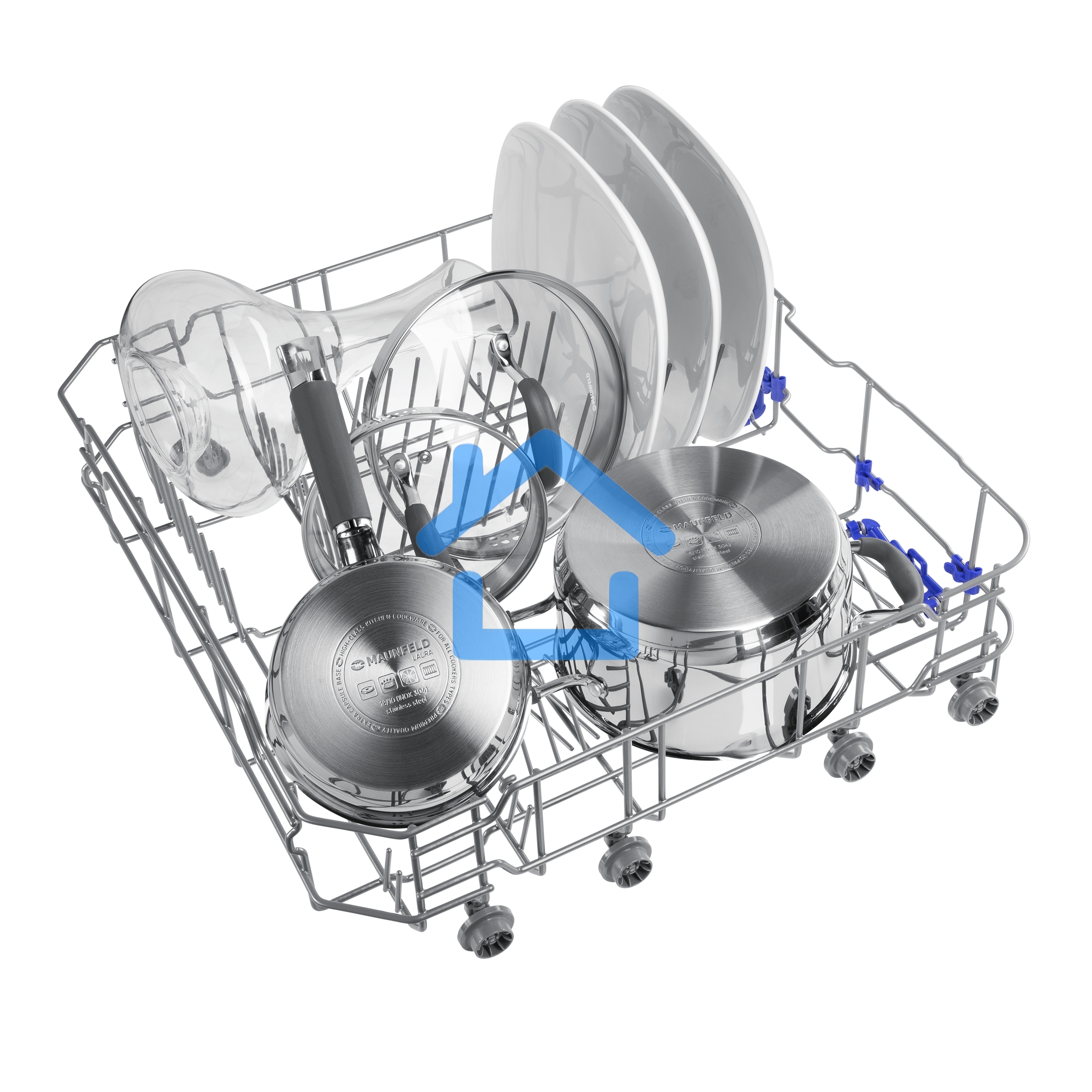 Встраиваемая посудомоечная машина Maunfeld MLP6022A01, черный, 59.8 см, 12 компл., 49 дБ, класс A++