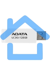 Флешка USB ADATA UC310 (UC310-128G-RWH), 128 Gb, USB 3.2 Gen1, R/W 100/30, белый