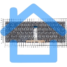 Клавиатура для ноутбука HP Spectre 13-AF белая с подсветкой