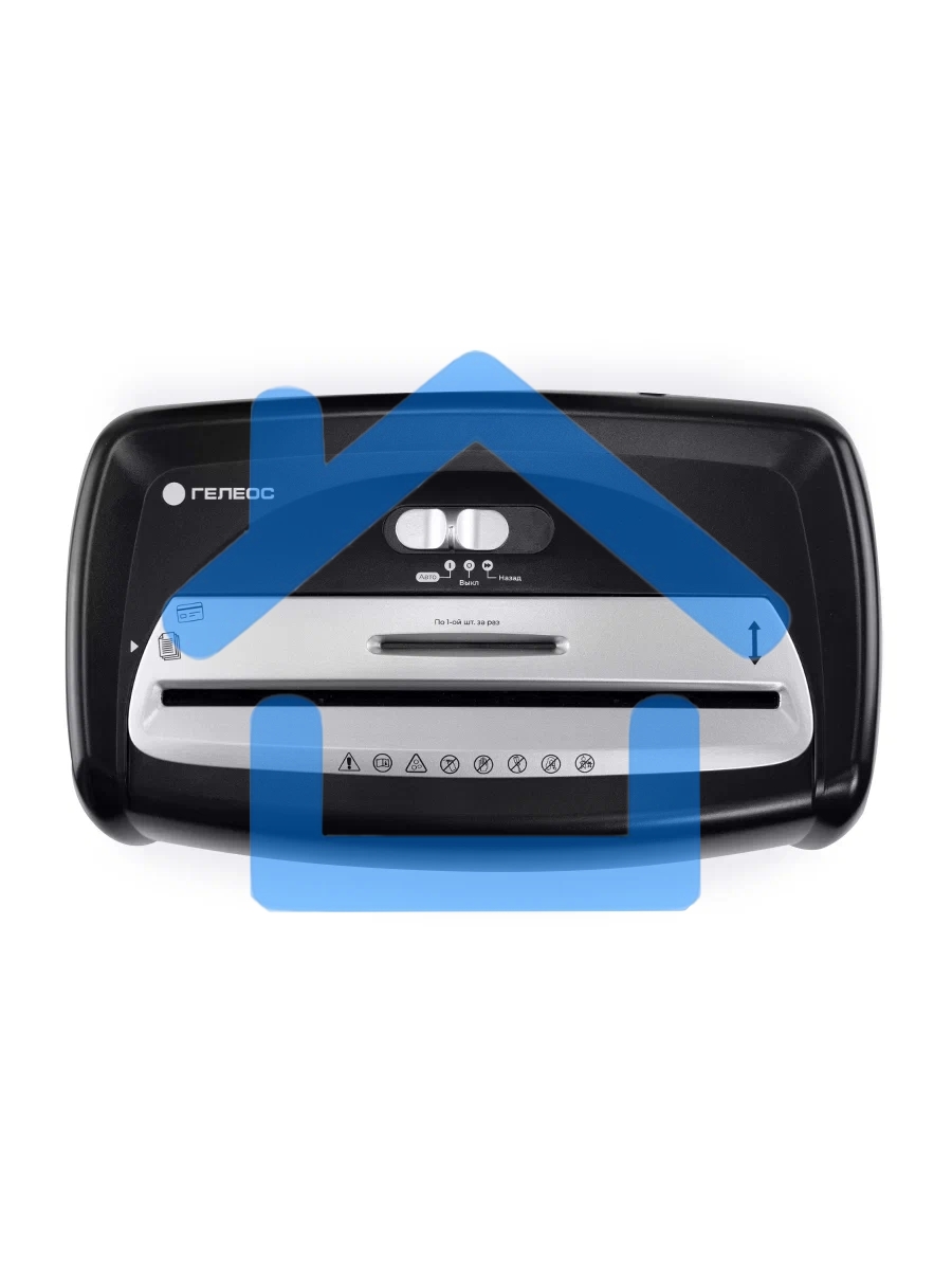 Шредер Heleos УД15-2 черный/серебристый (секр.Р-2) ленты 12лист. 15лтр. скобы пл.карты