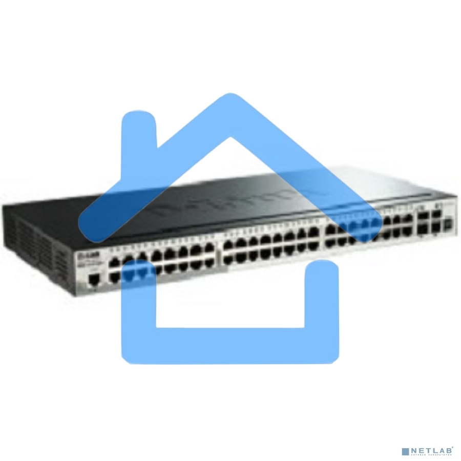 Коммутатор D-Link DGS-1510-52X/A2A Настраиваемый стекируемый коммутатор SmartPro уровня 2+ с 48 портами 10/100/1000Base-T и 4 портами 10Gbase-X SFP+