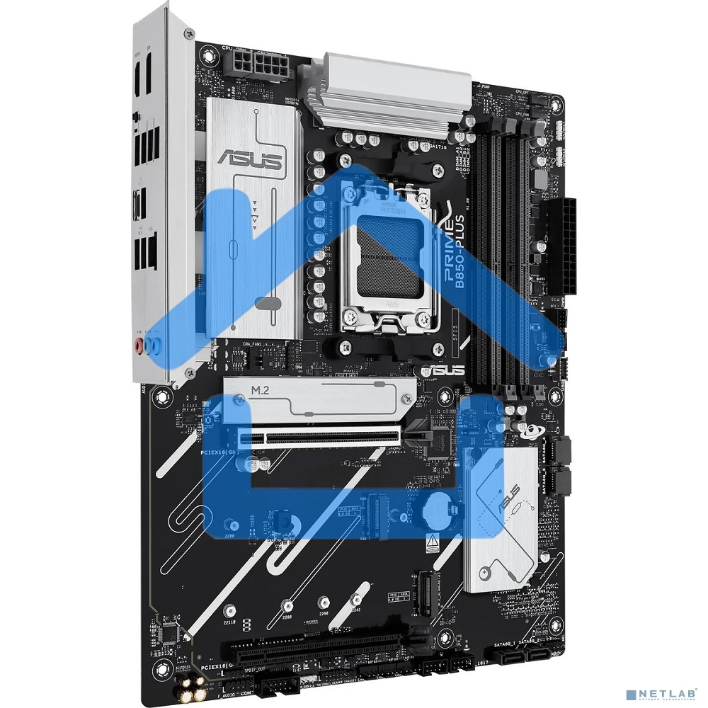 Материнская плата ASUS PRIME B850-PLUS, AM5, AMD B850, 4xDDR5, 4xSATA, 3xM.2, 1xPCIe 5.0 x16, 1xPCIe 4.0 x16, 1xDP, 1xHDMI, 1x2.5Gb LAN, 4xUSB-A 10Gbps, 1xUSB-C 10Gbps, 2xUSB-A 5Gbps, 2xUSB-A 2.0, 3x3.5 мм, 7.1, ATX