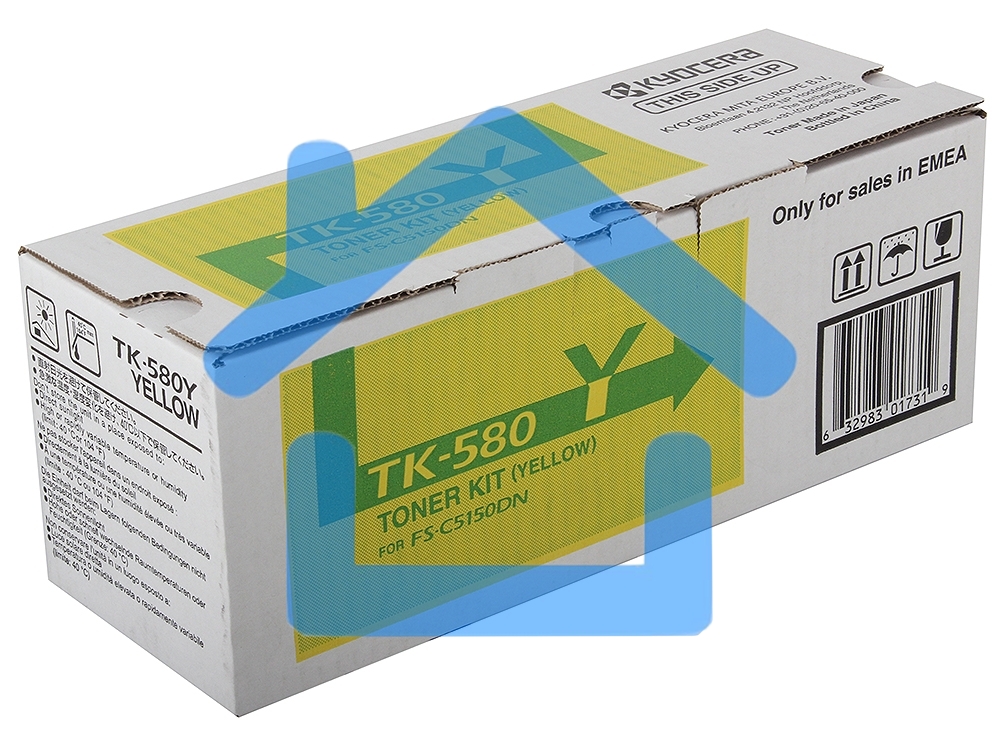 Картридж лазерный Kyocera TK-580Y (1T02KTANL0) желтый для FS-C5150DN 2800 стр.