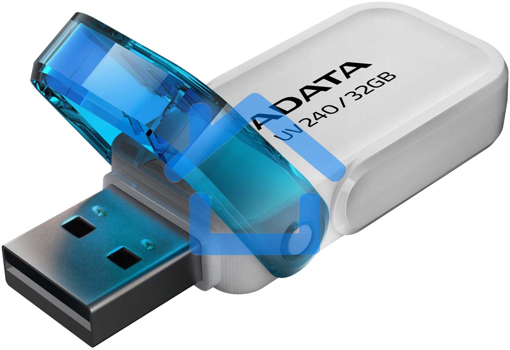 Флешка USB R/W ADATA R/W 32Gb ADATA UV240, USB 2.0, белый