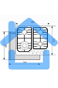 Газовая варочная панель LEX GVS 640 IX