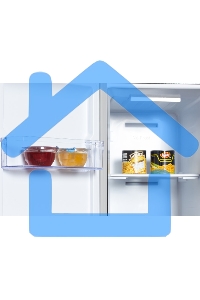 Холодильник Hyundai CS5003F черная сталь двухкамерный Side by Side 331/165л морозилка сбоку