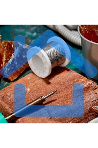 Припой с канифолью ПОС-61, 100г, Ø1мм, (олово 61%, свинец 39%), катушка Rexant