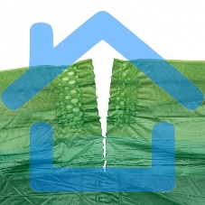 Пакеты для мусора с завязками 35 л x 15 шт. зеленые, HomePalisad