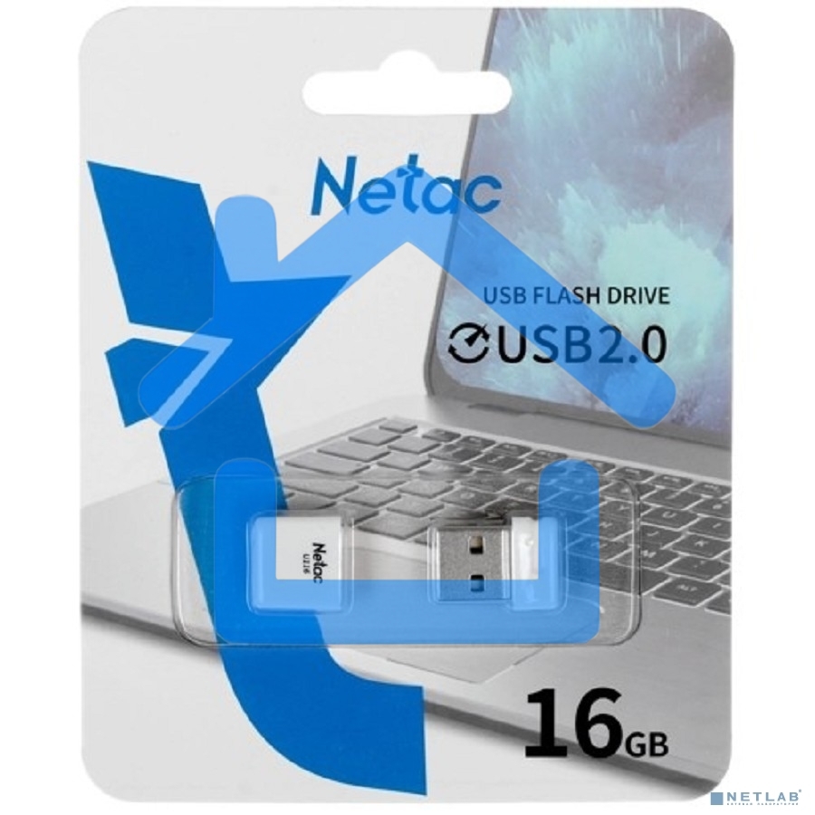 Флешка USB R/W Netac U116 16Gb <NT03U116N-016G-20WH>, USB2.0