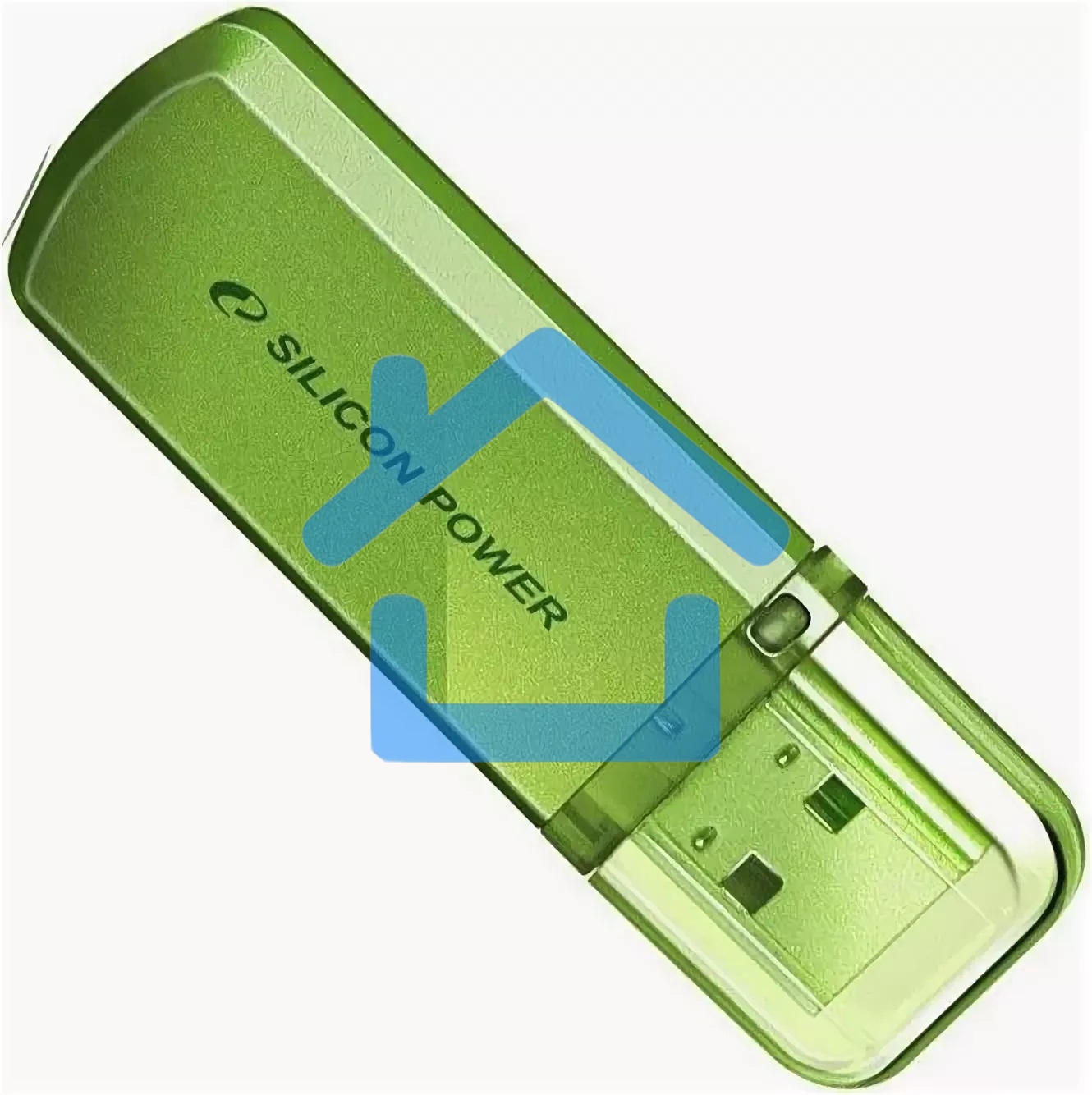 Флешка USB R/W Silicon Power R/W 8Gb Helios 101 SP008Gb,UF2101V1N USB2.0 зеленый