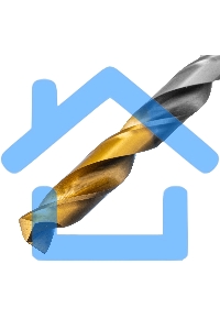 Сверло спиральное по металлу Denzel 8 x 117мм, Р6М5, Golden Tip