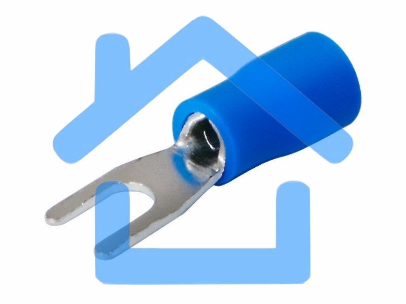 Наконечник вилочный изолированный 3.2 мм 1.5-2.5 мм² (НВи 2.5-3) синий Rexant