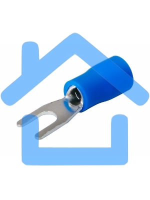 Наконечник вилочный изолированный 3.2 мм 1.5-2.5 мм² (НВи 2.5-3) синий Rexant