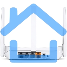 Роутер Mercusys MW306R 300 Mbps Multi-Mode Wireless N Router, 3 × Fixed External Antennas, 3× 10/100 LAN Port, 1× 10/100 WAN Port, 4 in 1- Access Point/Router/Range extender/WISP Mode, WPS/Reset Button, Parental Controls, Guest Network
