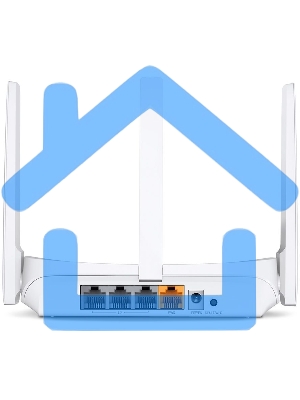 Роутер Mercusys MW306R 300 Mbps Multi-Mode Wireless N Router, 3 × Fixed External Antennas, 3× 10/100 LAN Port, 1× 10/100 WAN Port, 4 in 1- Access Point/Router/Range extender/WISP Mode, WPS/Reset Button, Parental Controls, Guest Network
