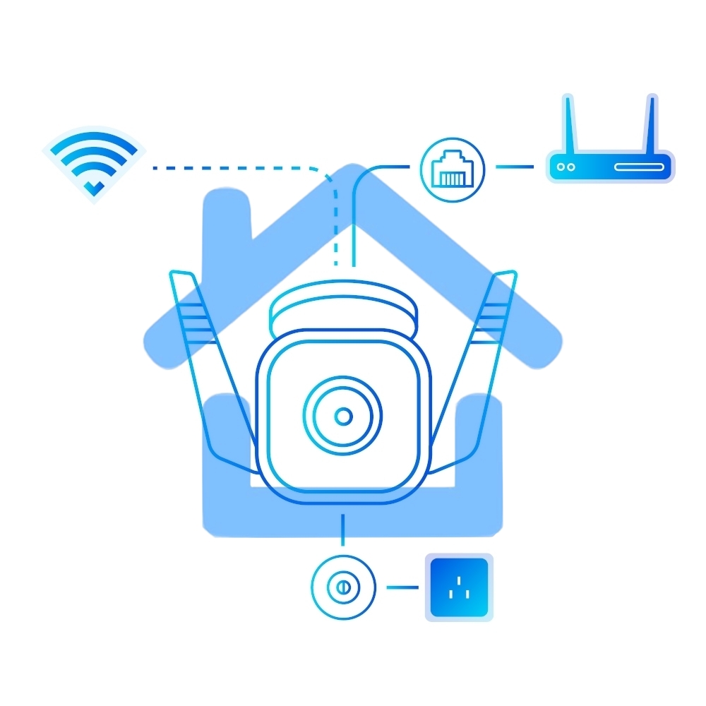 Видеокамера IP TP-Link Tapo C310 White 3MP indoor & outdoor IP camera, 30m Night Vision, IP66 dust & waterproof, Motion Detection and Notification, 2-way Audio, supports Micro SD card storage, easy setup with APP