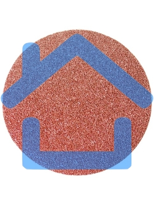 Круг абразивный Matrix на ворсовой подложке под 