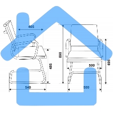Кресло компьютерное Бюрократ CH-993-Low-V/blue синий, низкая спинка, искусственная кожа