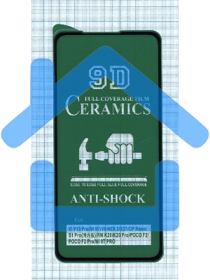 Керамическая пленка (стекло) для Xiaomi Poco F2 Pro черный