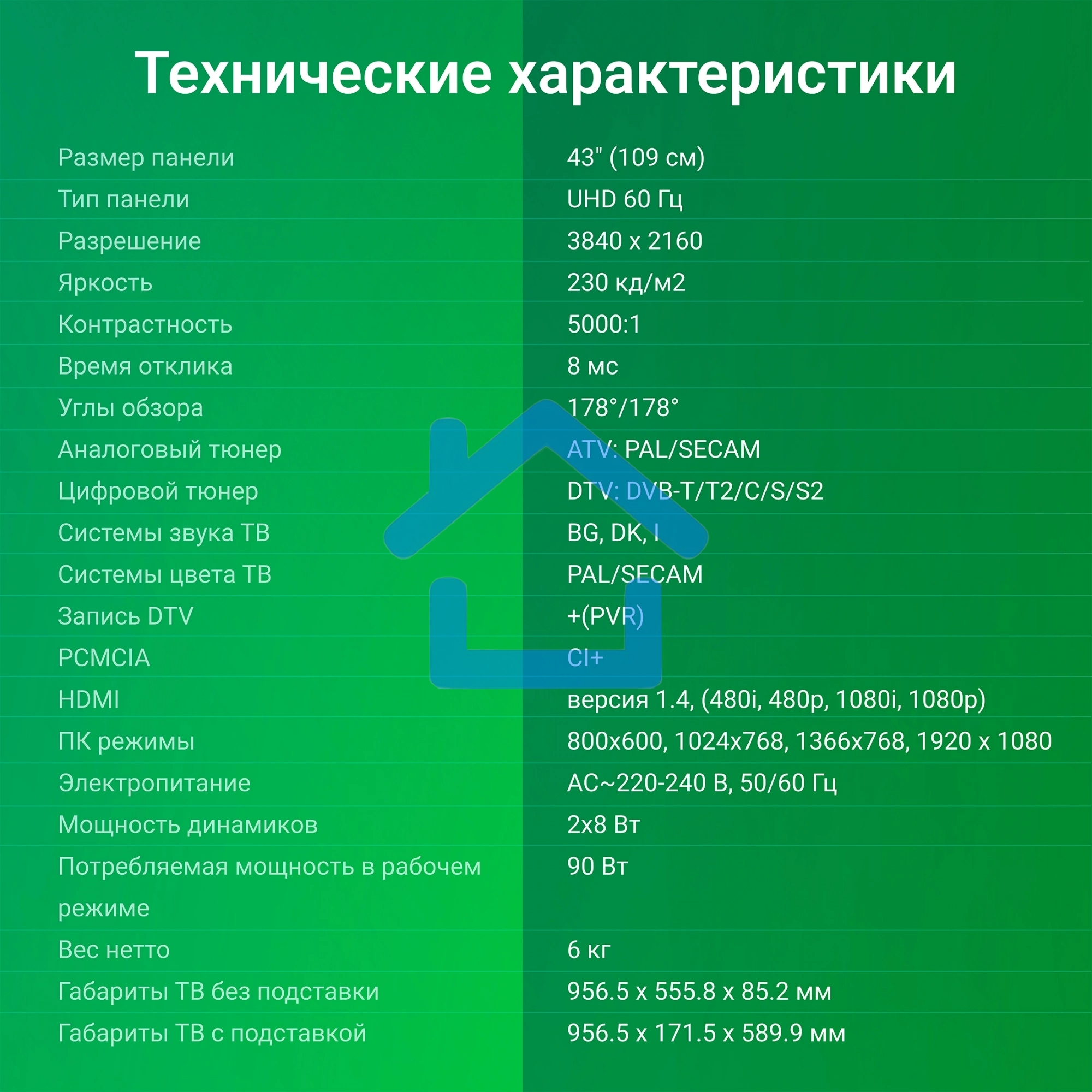 Телевизор Digma 43