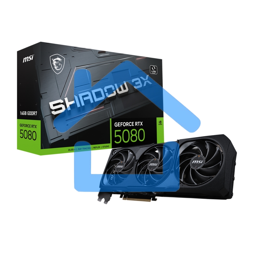 Видеокарта MSI GeForce RTX 5080 16G SHADOW 3X