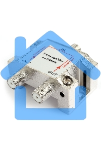 Разветвитель на 2 телевизора, Cablexpert AS-TV-PP-02, Power Pass 5-2400MHZ