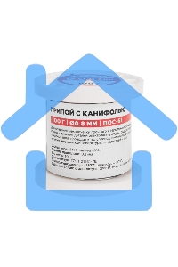 Припой с канифолью ПОС-61, 100г, Ø0,8мм, (олово 61%, свинец 39%), катушка Rexant