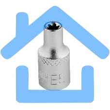Головка торцевая 1/4, Е5, CrV Stels