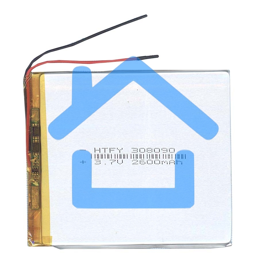 Аккумулятор Li-Pol (батарея) 3*80*90мм 2pin 3.7V/2600mAh