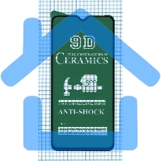 Керамическая пленка (стекло) для Xiaomi Poco M3 черный