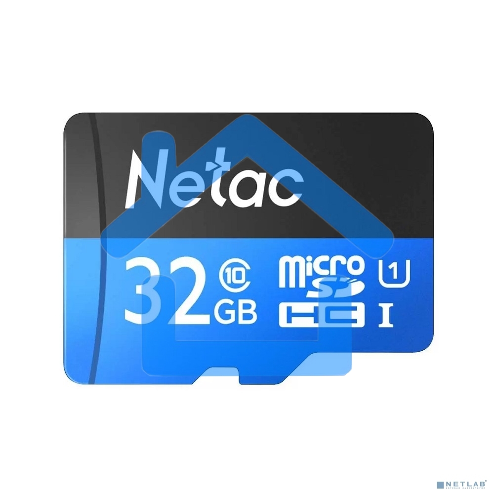 Флеш карта microSDHC 32Gb Netac P500 <NT02P500STN-032G-R> (с SD адаптером) 80MB/s