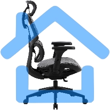 Кресло компьютерное Cactus CS-MC555-GY черный/серый, сетка